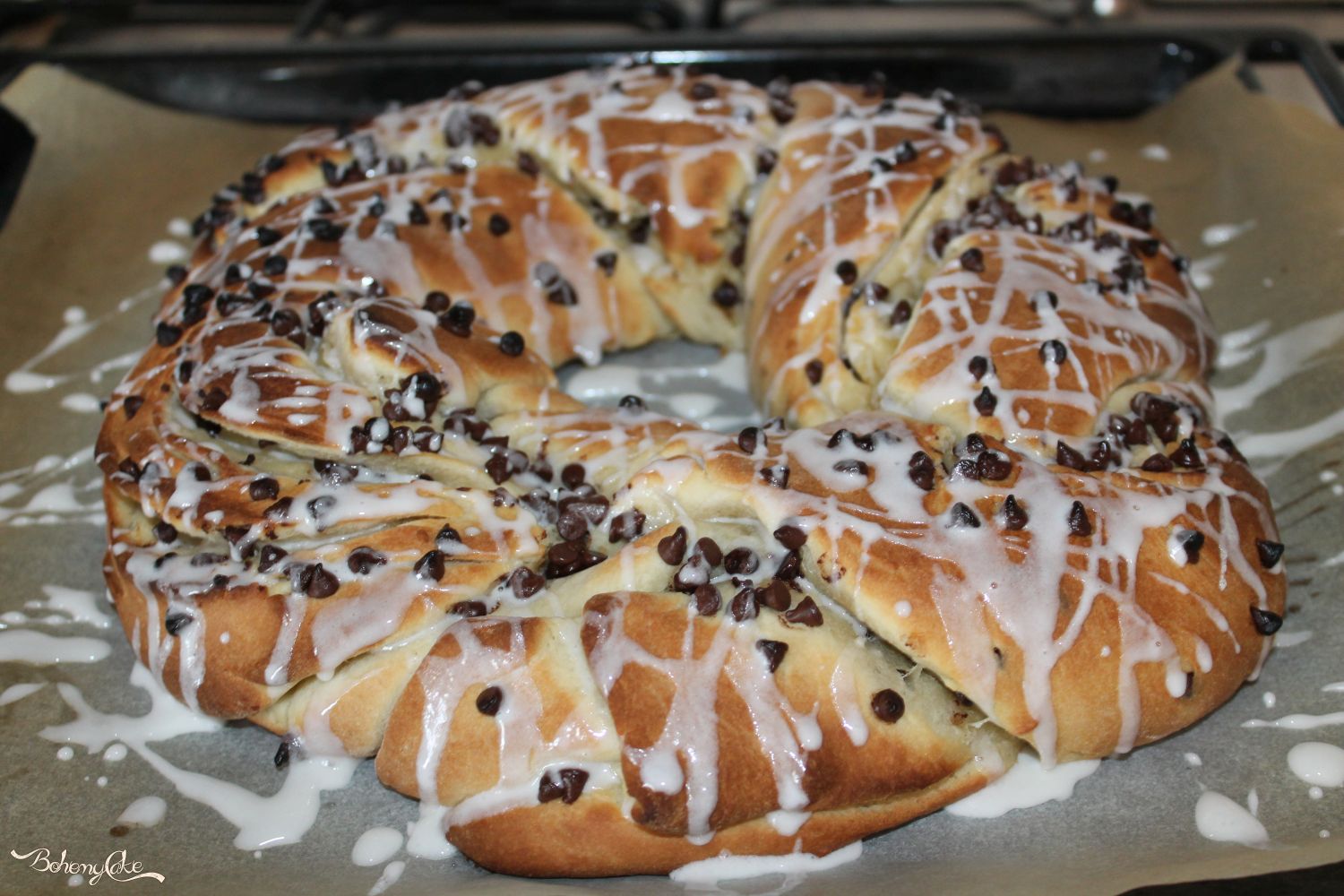Torta Angelica con gocce di cioccolato