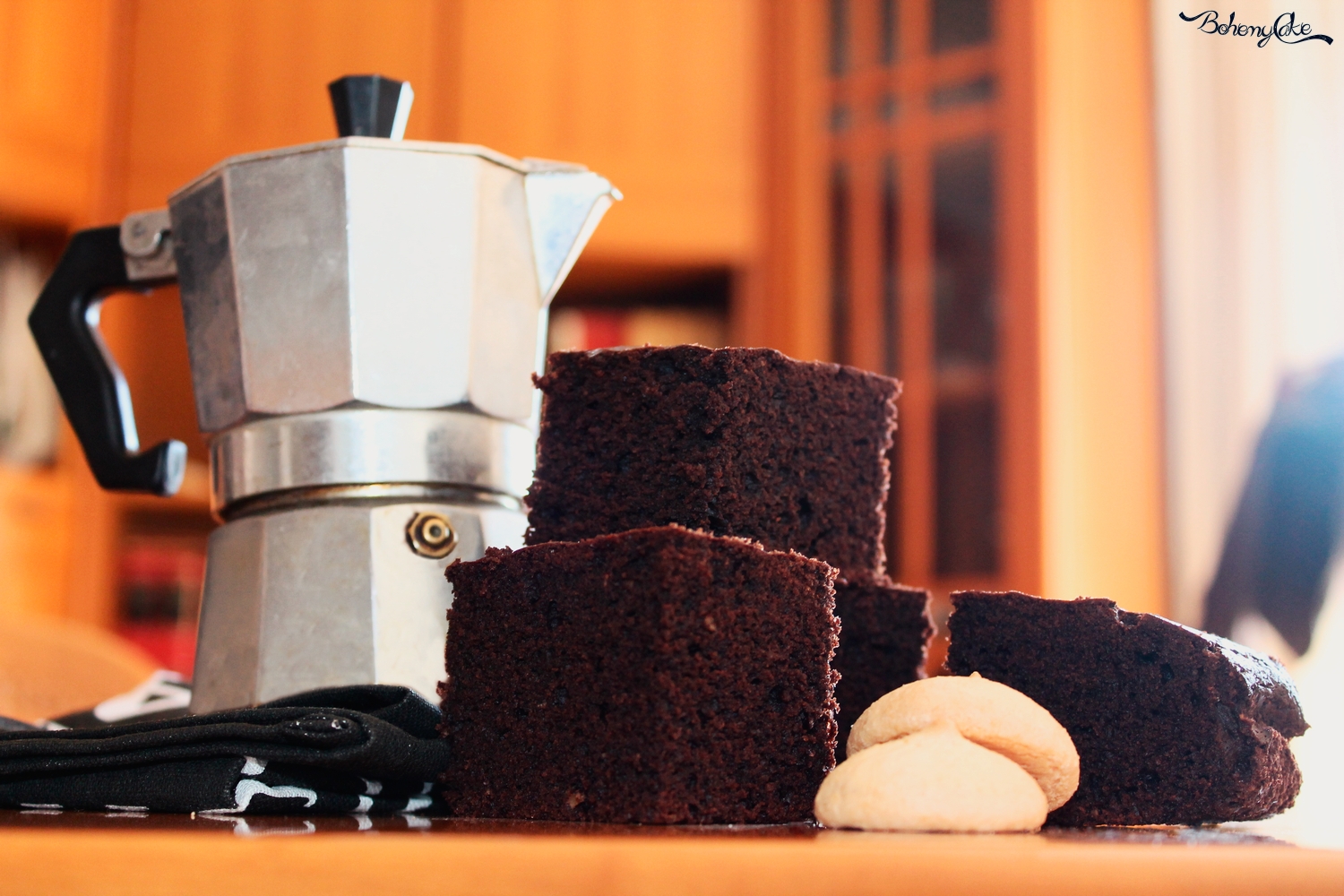 Brownies caffè e amaretti