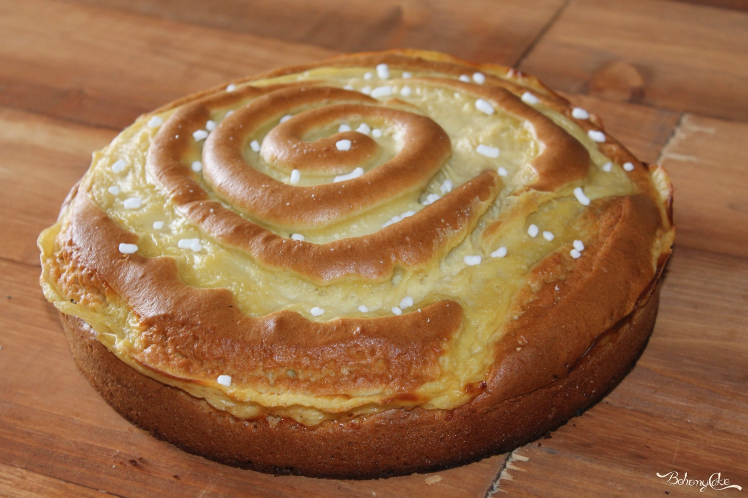 Torta girella alla vaniglia